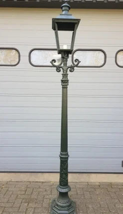 Hot Pamono Cast Iron Lamp Post Romantica with Square Cast Iron Lantern