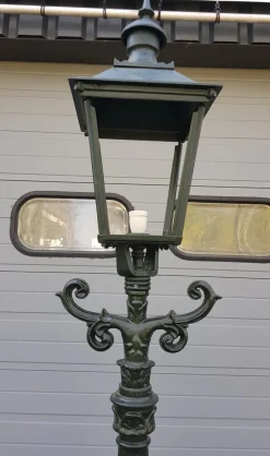 Hot Pamono Cast Iron Lamp Post Romantica with Square Cast Iron Lantern