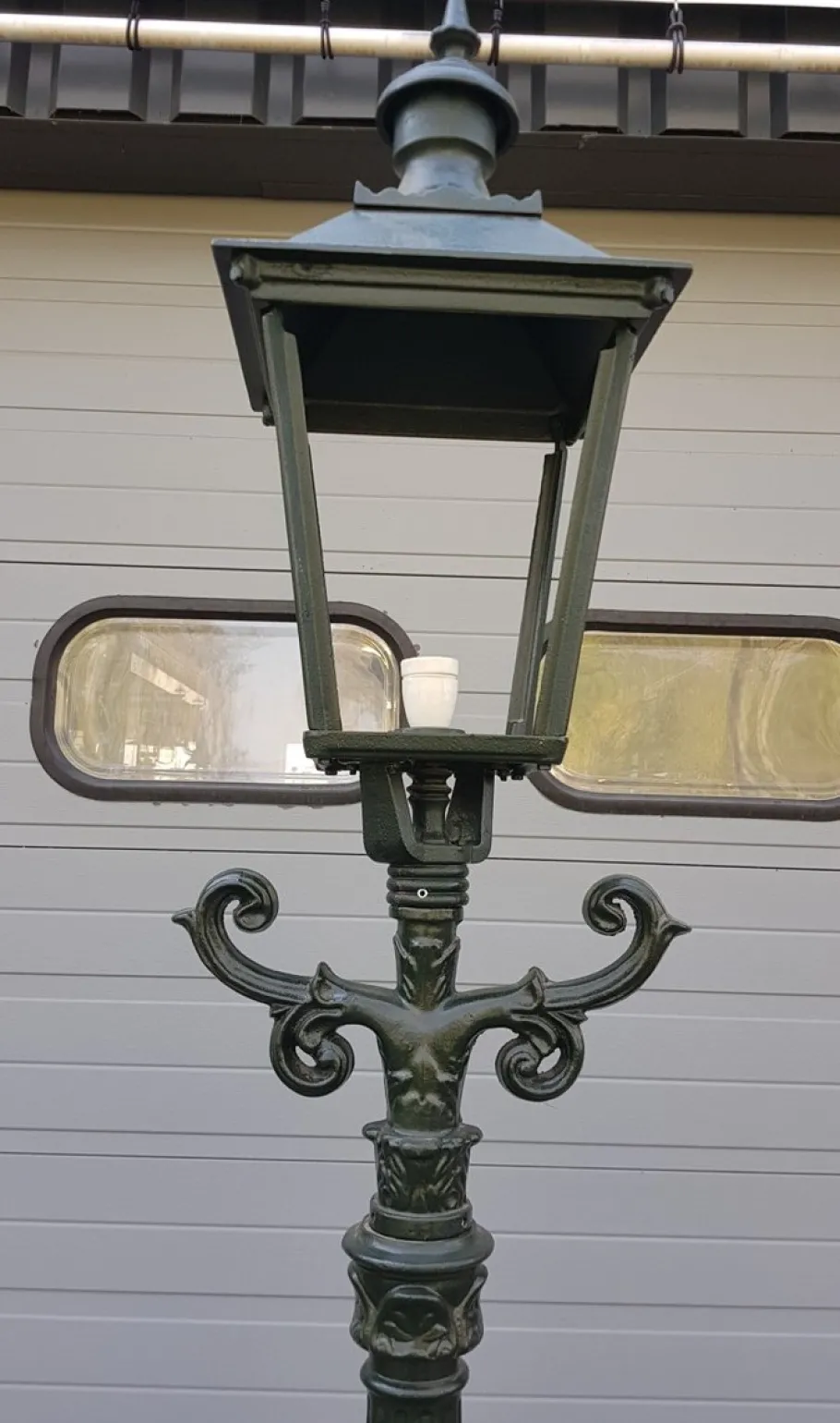 Hot Pamono Cast Iron Lamp Post Romantica with Square Cast Iron Lantern
