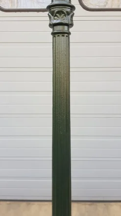 Outlet Pamono Cast Iron Lamp Post Romantica with Round Copper Lantern