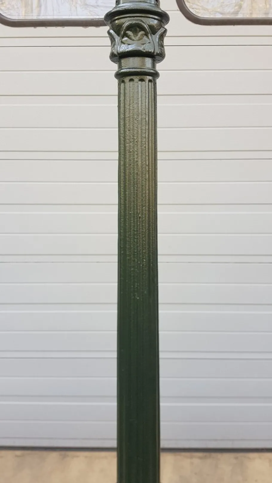 Outlet Pamono Cast Iron Lamp Post Romantica with Round Copper Lantern