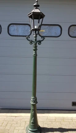 Hot Pamono Cast Iron Lamp Post Rotterdammer with Hexagon Cast Iron Lantern