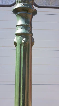 New Pamono Cast Iron Lamp Post Rotterdammer with Square Copper Lantern