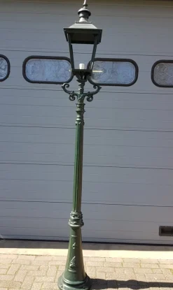 Hot Pamono Cast Iron Lamp Post Rotterdammer with Square Cast Iron Lantern