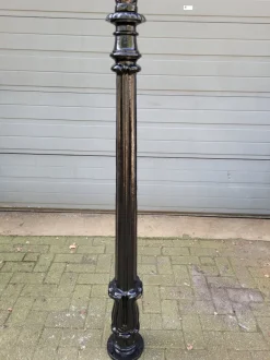 Hot Pamono Cast Iron Lamp with Round Cast Iron Lantern