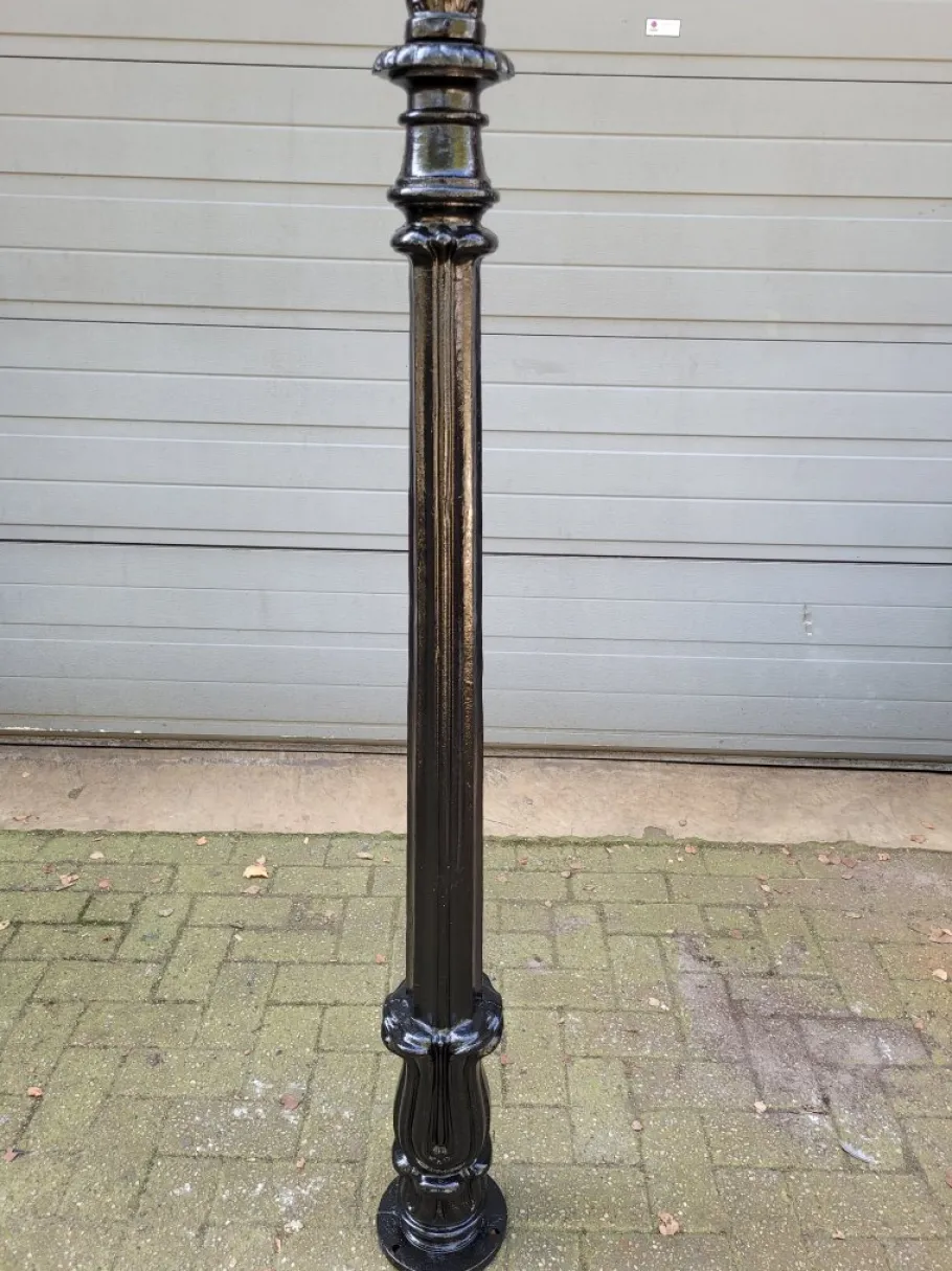 Hot Pamono Cast Iron Lamp with Round Cast Iron Lantern