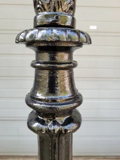 Hot Pamono Cast Iron Lamp with Round Cast Iron Lantern