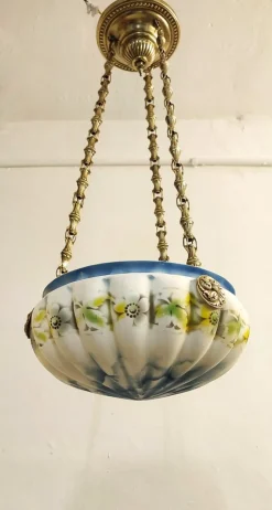 New Pamono Catalan Modernist Ceiling Lamp, Spain, 1930s