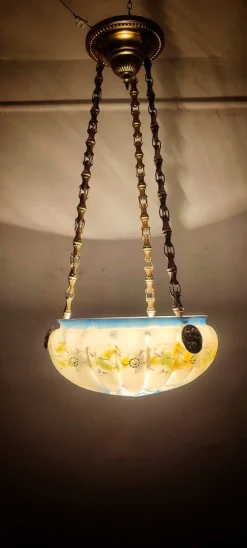 New Pamono Catalan Modernist Ceiling Lamp, Spain, 1930s