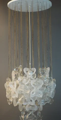 Hot Pamono Catene Ceiling Lamp by J. T. Kalmar for Kalmar Franken KG, 1960s