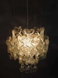 Hot Pamono Catene Ceiling Lamp by J. T. Kalmar for Kalmar Franken KG, 1960s