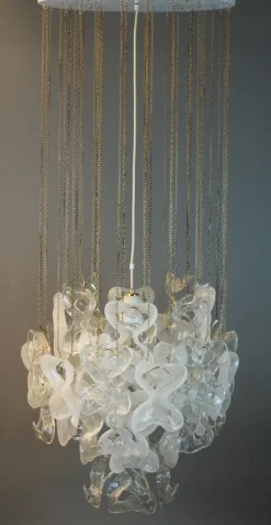 Hot Pamono Catene Ceiling Lamp by J. T. Kalmar for Kalmar Franken KG, 1960s