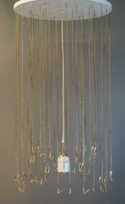 Hot Pamono Catene Ceiling Lamp by J. T. Kalmar for Kalmar Franken KG, 1960s