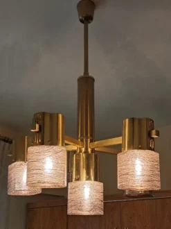 Clearance Pamono Ceiling Lamp by Gaetano Sciolari for Sciolari, 1970s