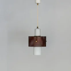 New Pamono Ceiling Lamp in the style of Mathieu Matégot, 1950s