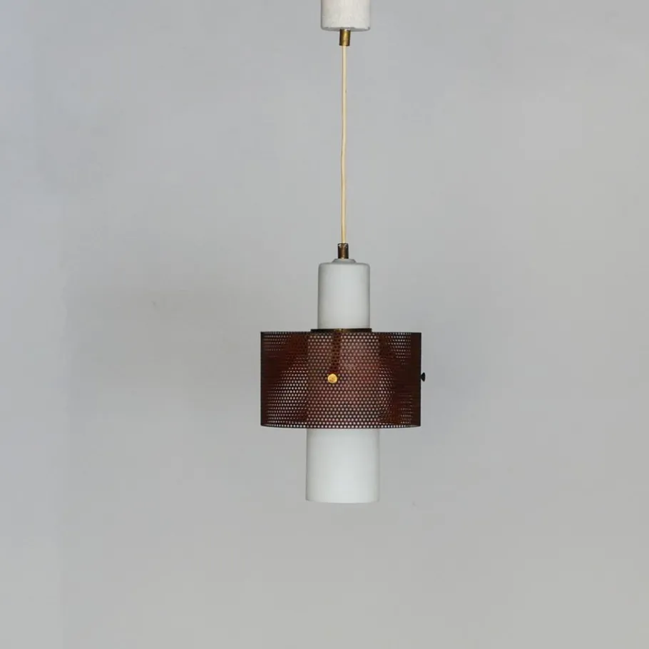 New Pamono Ceiling Lamp in the style of Mathieu Matégot, 1950s