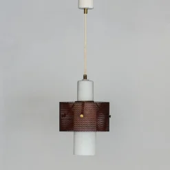 New Pamono Ceiling Lamp in the style of Mathieu Matégot, 1950s
