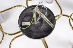 Clearance Pamono Ceiling Light in Brass and Chrome by Gaetano Sciolari for Leola, 1960s