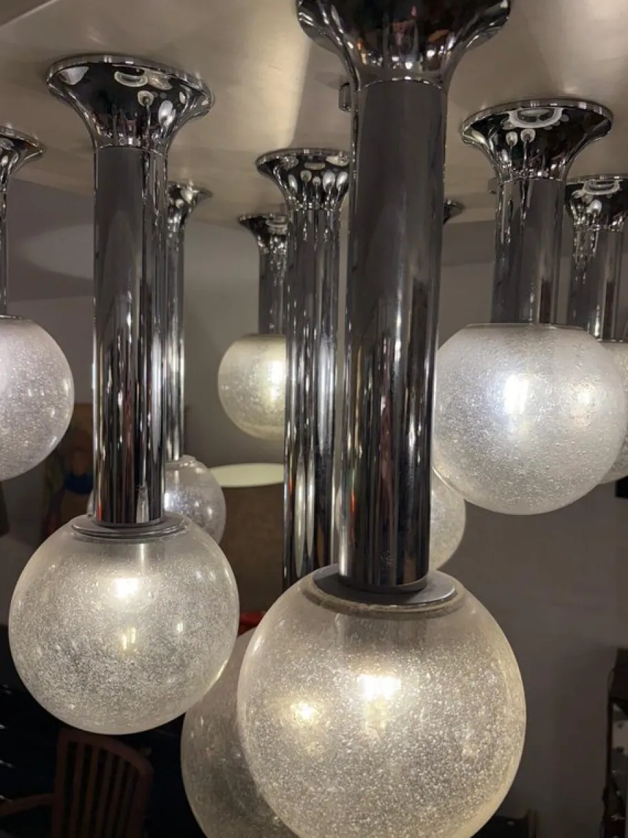 New Pamono Ceiling Light in the style of Goffredo Reggiani, 1970s