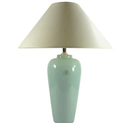 Best Pamono Celadon Ceramic Table Lamp from Velsen Keramiek, 1980s