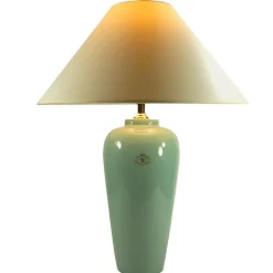 Best Pamono Celadon Ceramic Table Lamp from Velsen Keramiek, 1980s