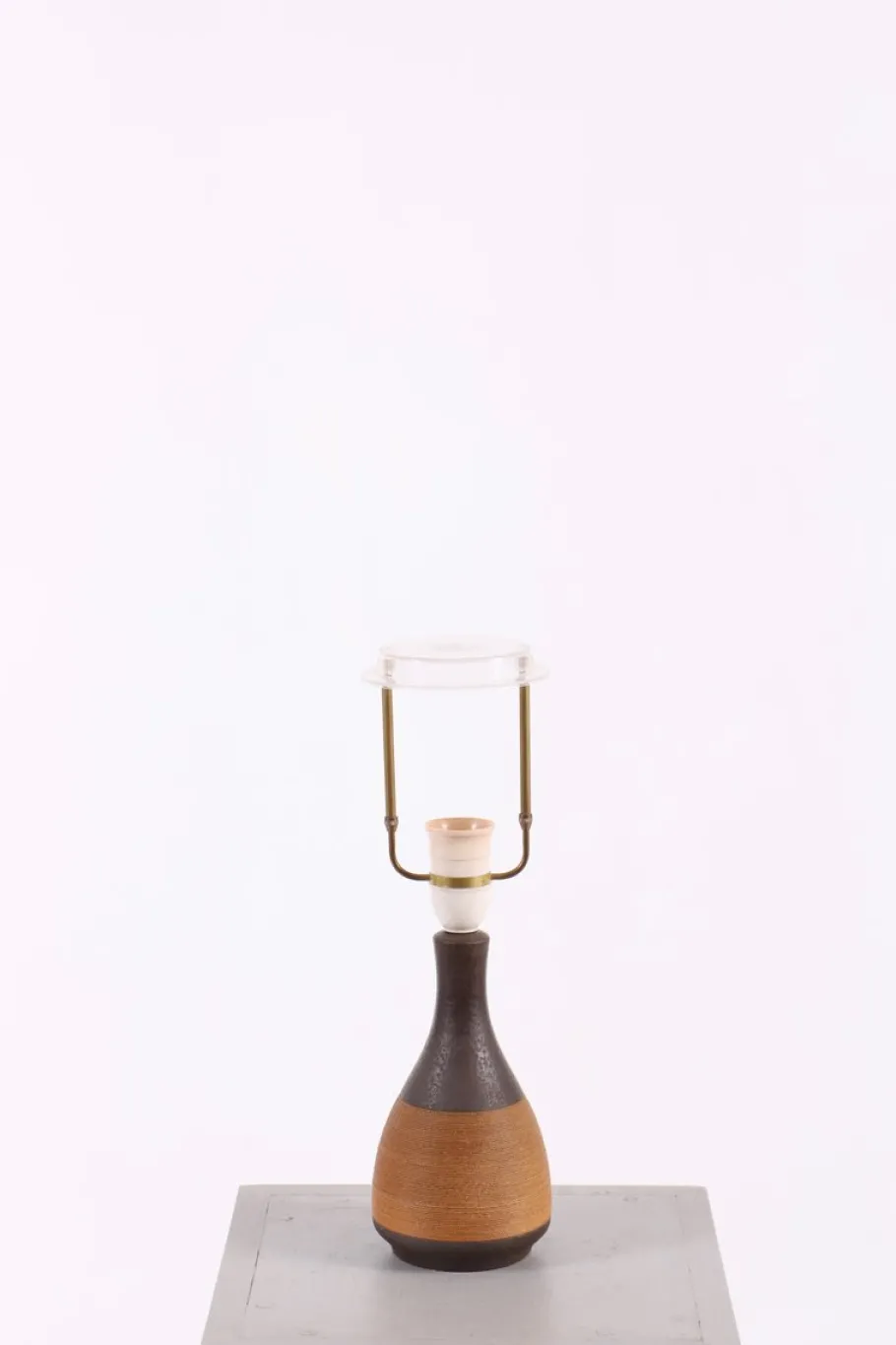 Outlet Pamono Ceramic and Rope Table Lamp by Einar Johansen, Denmark, 1960s