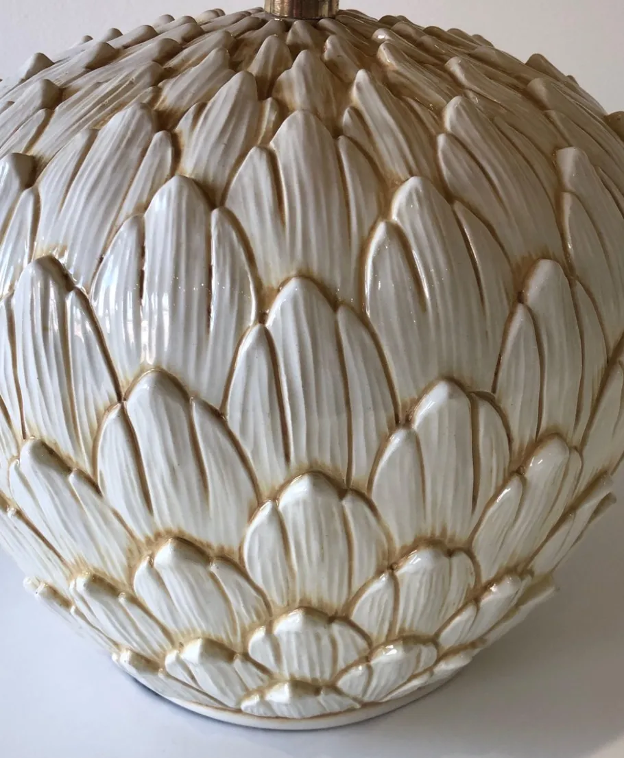 New Pamono Ceramic Artichoke Lamp