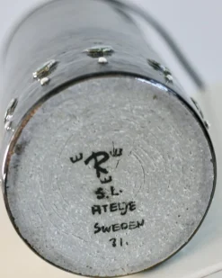 Sale Pamono Ceramic Lamp by Sylvia Leuchovius for Rörstrand, Sweden, 1970s