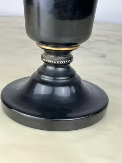 Discount Pamono Ceramic Oil Lamp in Bronze and Glass, Italy, 1930s