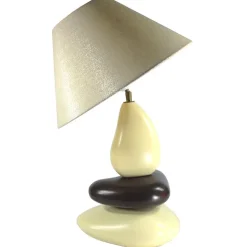 Best Pamono Ceramic Pebble Table Lamp by François Chatain, France, 1990s