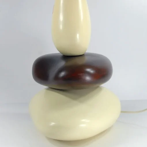 Best Pamono Ceramic Pebble Table Lamp by François Chatain, France, 1990s