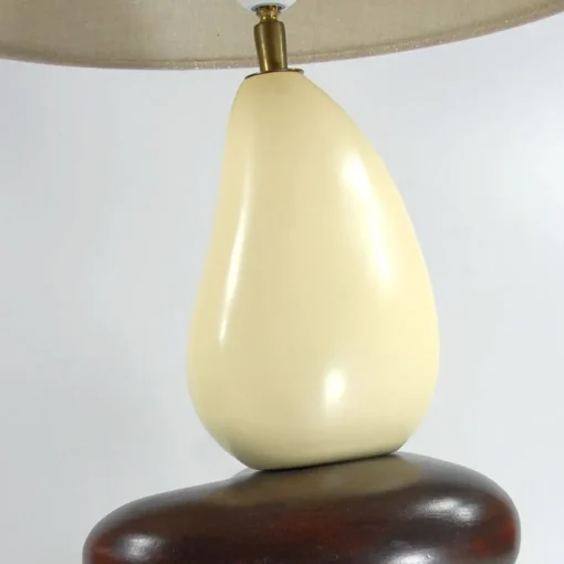 Best Pamono Ceramic Pebble Table Lamp by François Chatain, France, 1990s