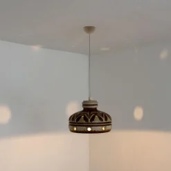 Clearance Pamono Ceramic Pendant Light, Denmark, 1970