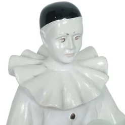 Sale Pamono Ceramic Pierrot Figurine Table Lamp from Nove-Bassano, 1960s