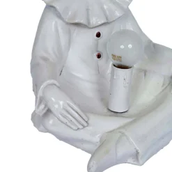 Sale Pamono Ceramic Pierrot Figurine Table Lamp from Nove-Bassano, 1960s