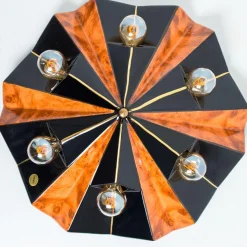 Hot Pamono Ceramic Star Lamp in Brown & Beige, Germany, 1970s