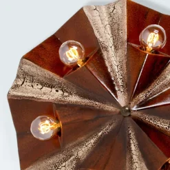 Hot Pamono Ceramic Star Lamp in Brown & Beige, Germany, 1970s