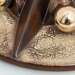 Hot Pamono Ceramic Star Lamp in Brown & Beige, Germany, 1970s