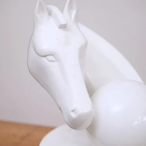 New Pamono Ceramic Table Lamp with Horse Head