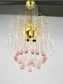 Discount Pamono Chandelier attributed to P. Venini, Italy, 1970s