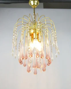 Discount Pamono Chandelier attributed to P. Venini, Italy, 1970s
