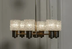 Online Pamono Chandelier attributed to Carl Fagerlund for Orrefors, Sweden, 1950s