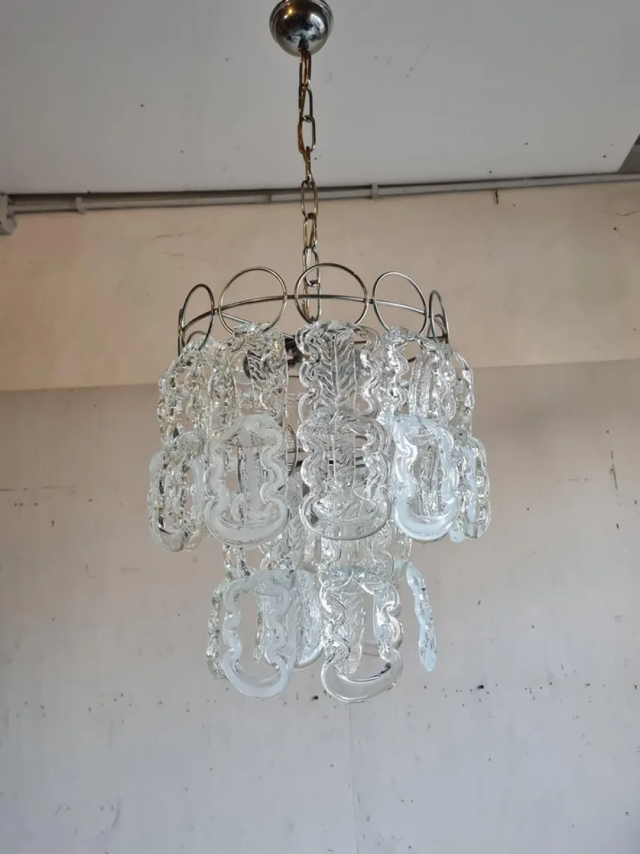 Online Pamono Chandelier by Angelo Mangiarotti for Vistori, 1960s