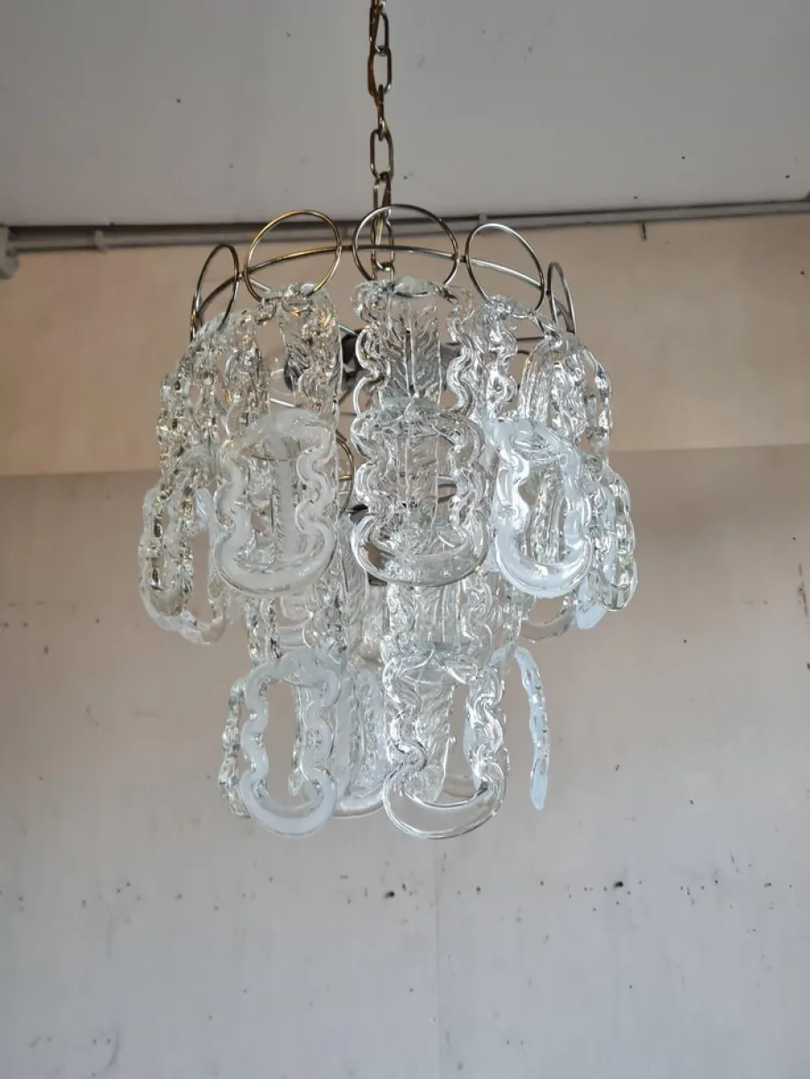 Online Pamono Chandelier by Angelo Mangiarotti for Vistori, 1960s