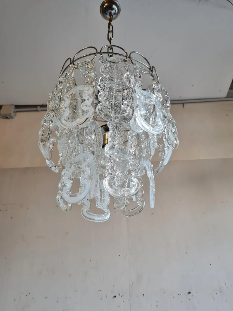 Online Pamono Chandelier by Angelo Mangiarotti for Vistori, 1960s