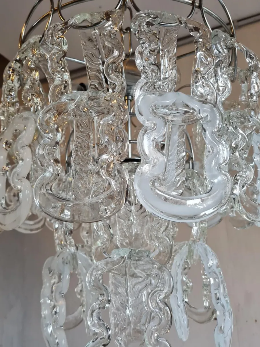 Online Pamono Chandelier by Angelo Mangiarotti for Vistori, 1960s