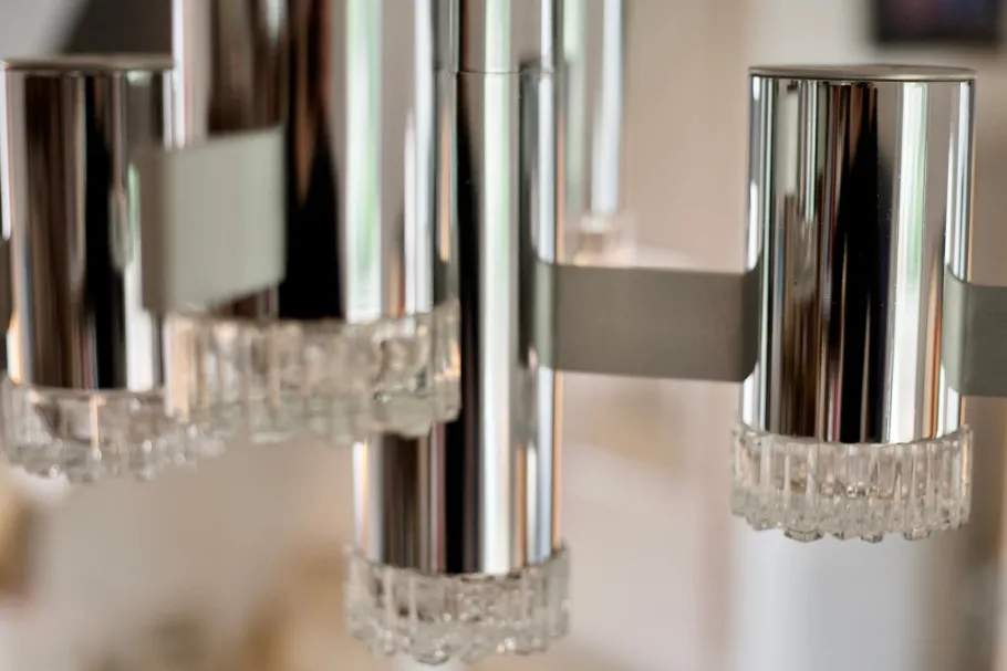 Clearance Pamono Chandelier by Gaetano Sciolari for Sciolari, 1970s