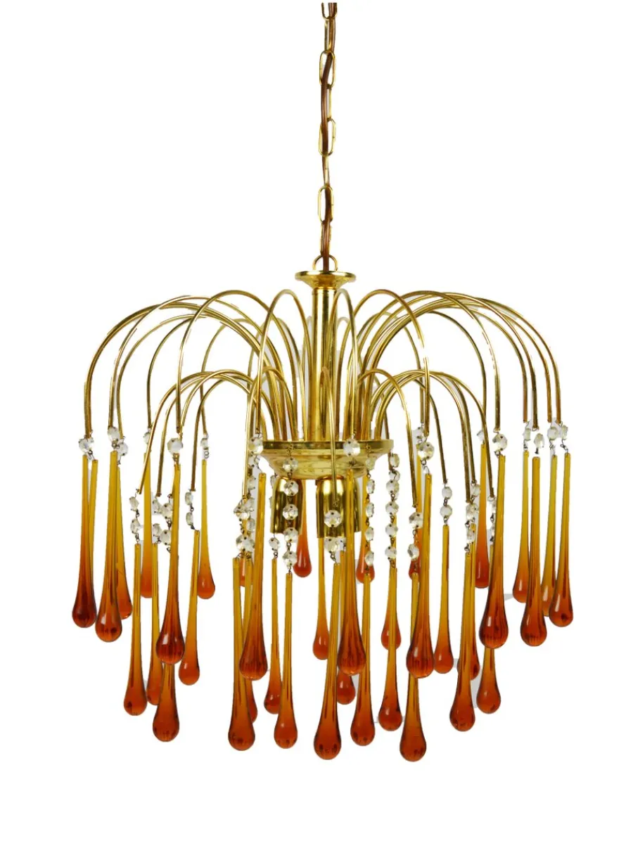 Online Pamono Chandelier by P. Venini, 1960s