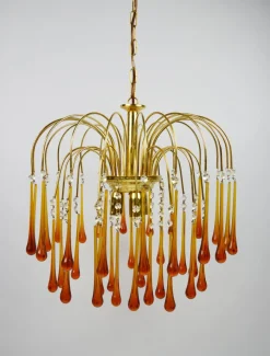 Online Pamono Chandelier by P. Venini, 1960s