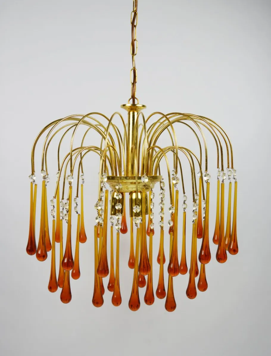 Online Pamono Chandelier by P. Venini, 1960s